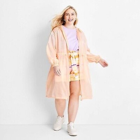 Women's Cinched Waist Hooded Parka
Organza Jacket Future Collective Peach XS - Picture 3 of 16